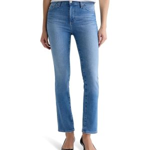 AG Jeans Mari Mid Rise Slim Straight Jean In Minimalist