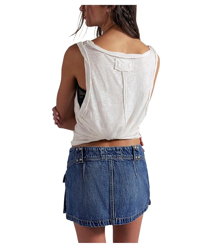 Free People Hera Studded Denim Mini Skirt - Image 3