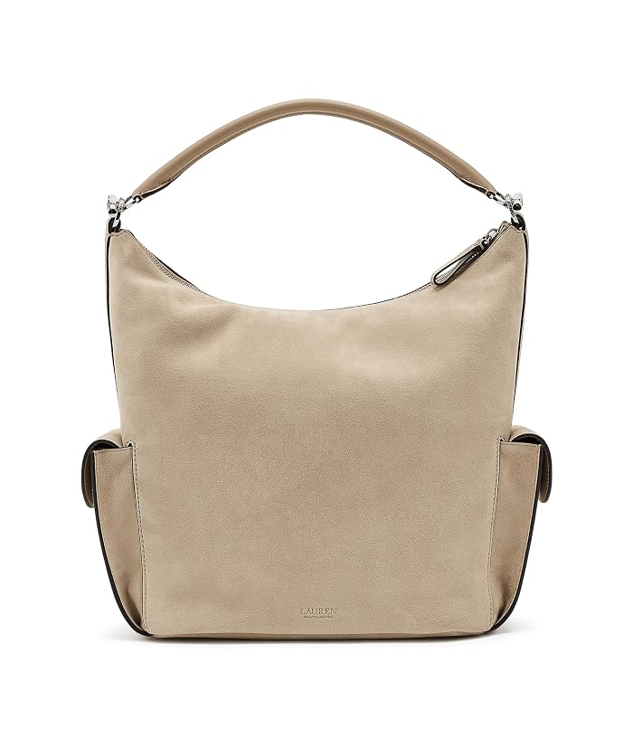 Lauren Ralph Lauren Suede Large Blaike Shoulder Bag
