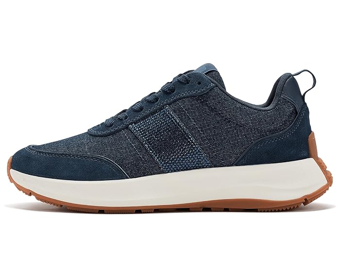 FitFlop F-mode Flow Crystal Denim/Suede Sneakers - Image 2