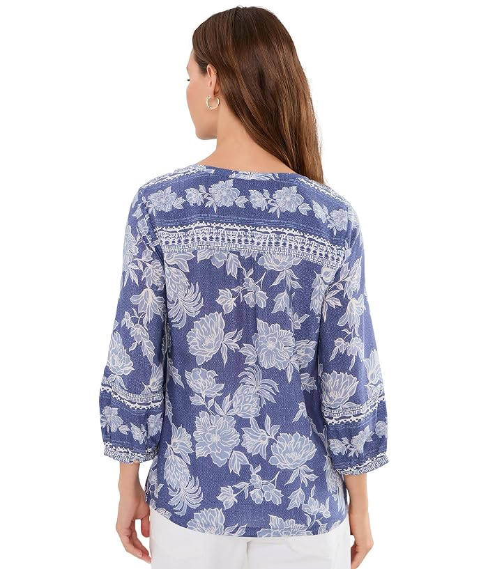 Tommy Bahama Breezy Blooms 3/4 Sleeve Blouse - Image 4