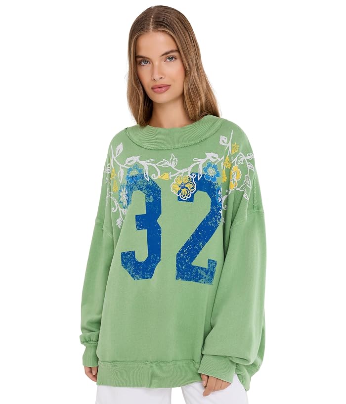 Free People We The Free Palm Spring Turtleneck Graphic Pullover