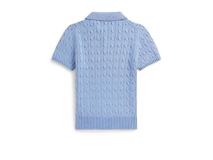 Polo Ralph Lauren Kids Cable-Knit Cotton Polo Sweater (Big Kid) - Image 2