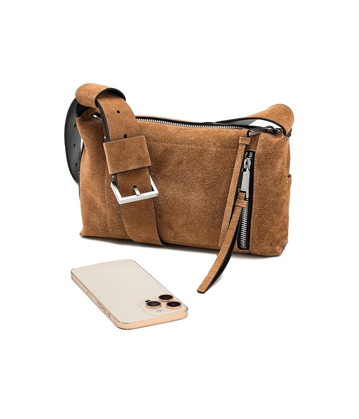 AllSaints Alba Suede Zip Xbody - Image 3