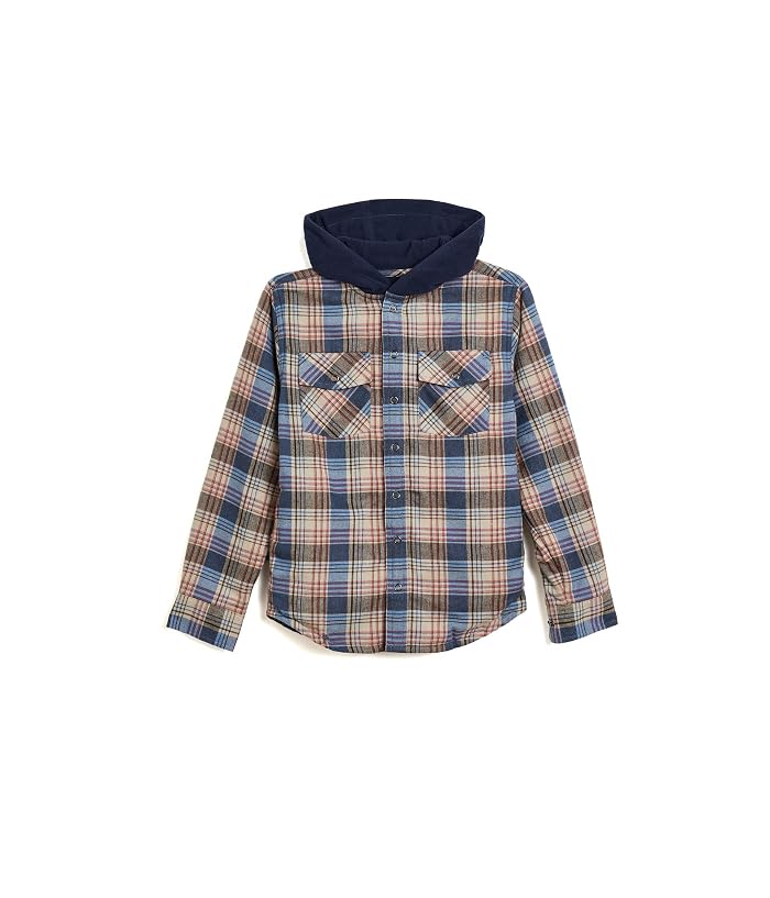 L.L.Bean Kids Fleece Lined Flannel Shirt Hooded Plaid (Big Kid) - Image 3