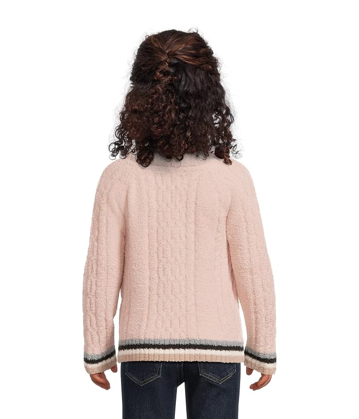 Barefoot Dreams Kids CozyChic® Sporty Rib Cable Pullover(Toddler) - Image 2