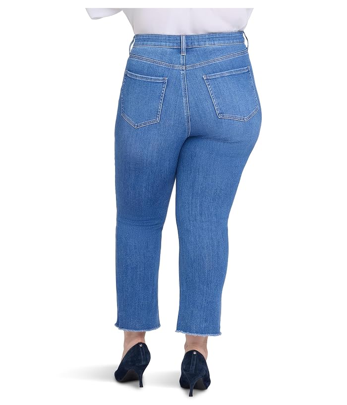NYDJ Plus Size Billie Mini Bootcut Fray Hem Ankle Jeans - Image 4