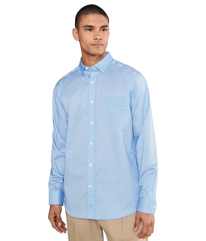 Johnston & Murphy Logan Printed Cotton Long-sleeve Shirt