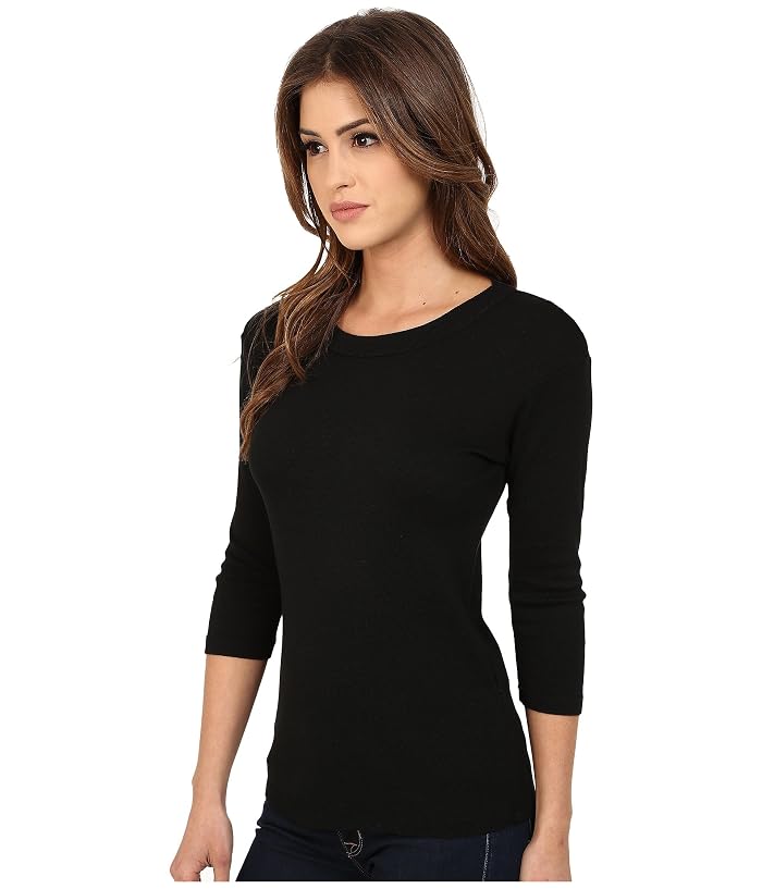 Michael Stars Shine Dora 3/4 Sleeve Crew Neck Shirt - Image 2