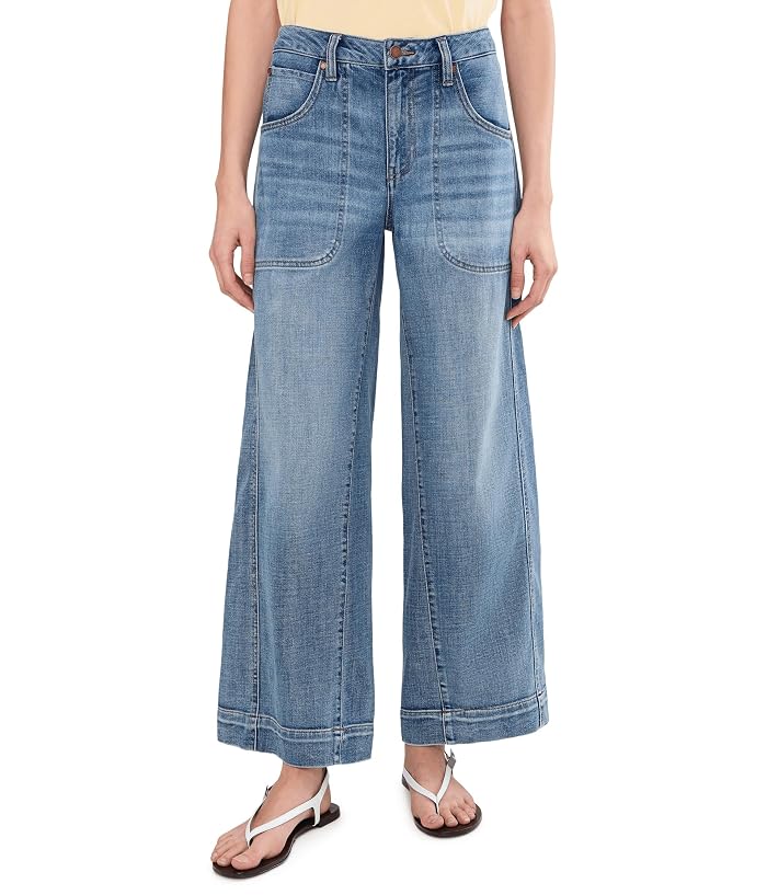 Liverpool Los Angeles Mid-Rise Stride Wide Leg Jeans With Utility Details 30" Inseam