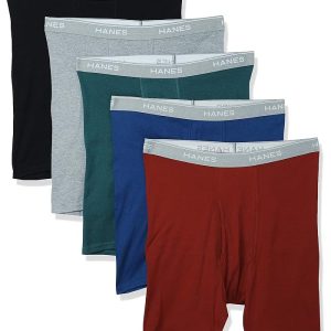 Hanes Tagless Cool Dri Boxer Briefs with ComfortFlex Waistband-Multiple Packs Available