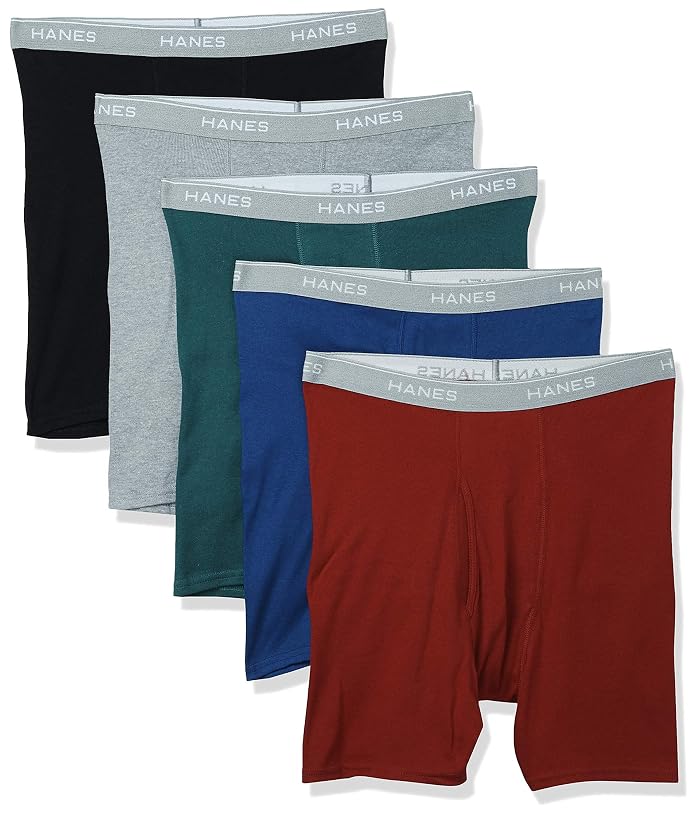Hanes Tagless Cool Dri Boxer Briefs with ComfortFlex Waistband-Multiple Packs Available