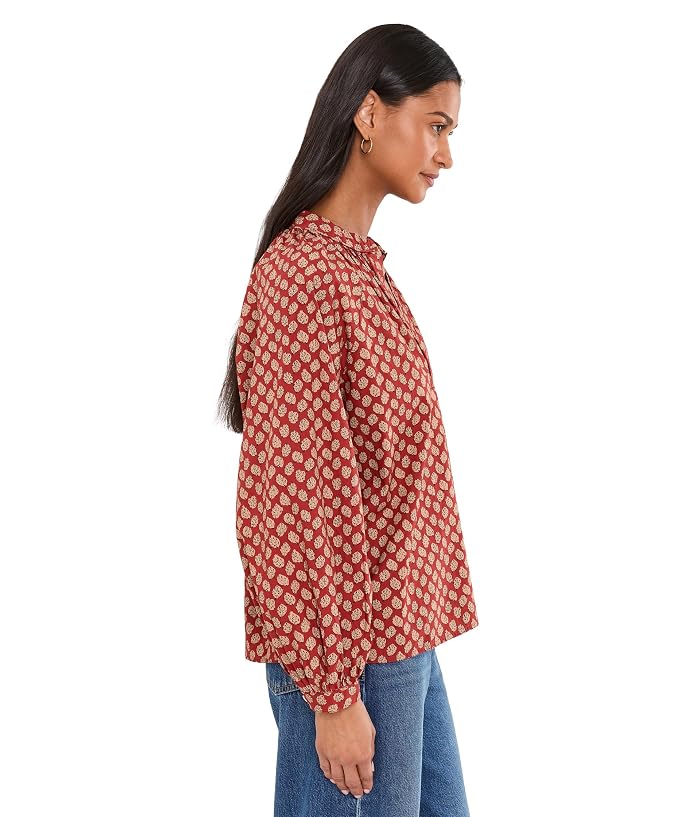 Faherty Coastal Poplin Eleanor Top - Image 3