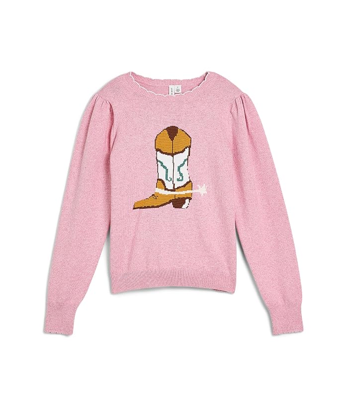 Janie and Jack Cowboy Boot Intarsia Sweater (Toddler/Little Kid/Big Kid)