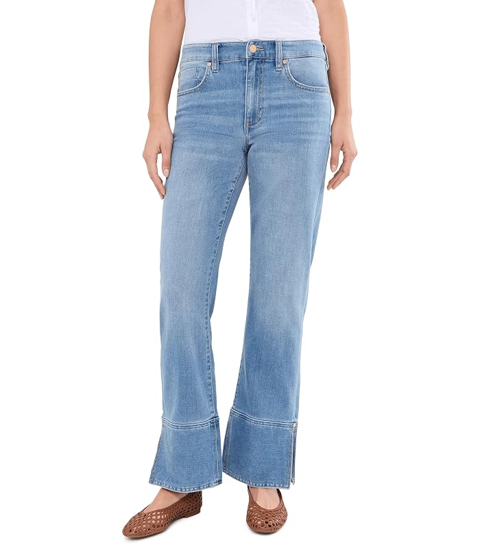 Liverpool Los Angeles 30" Mid-Rise Kennedy Straight Jeans with Cuff and Slit