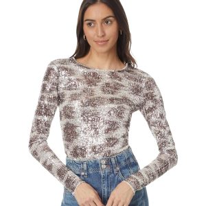 Free People Printed Gold Rush Long Sleeve
