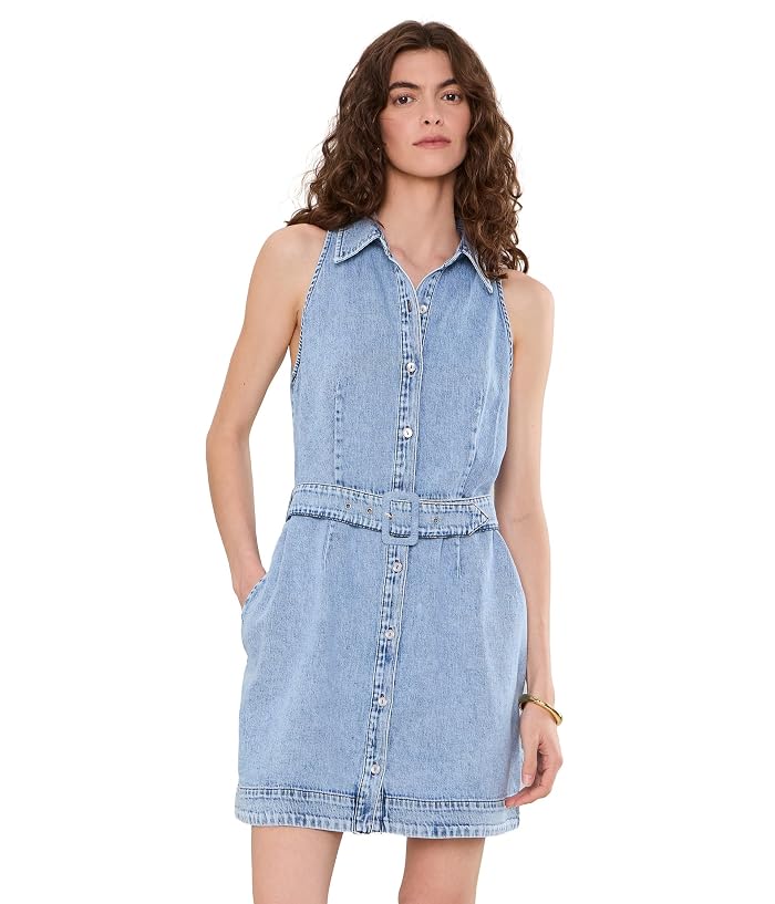KUT from the Kloth Eileen Halter Denim Dress With Belt