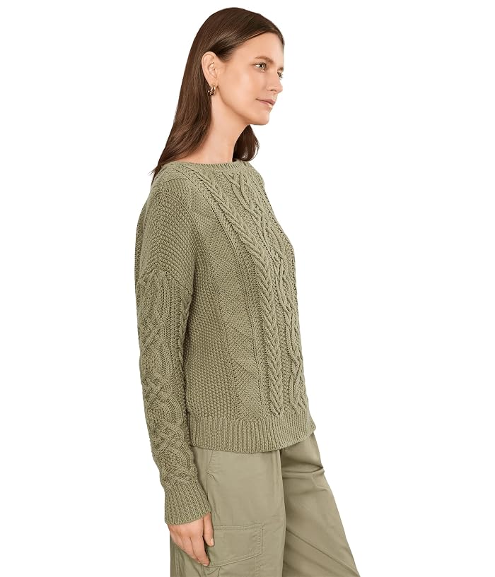Lauren Ralph Lauren Cable-Knit Cotton Boatneck Sweater - Image 3