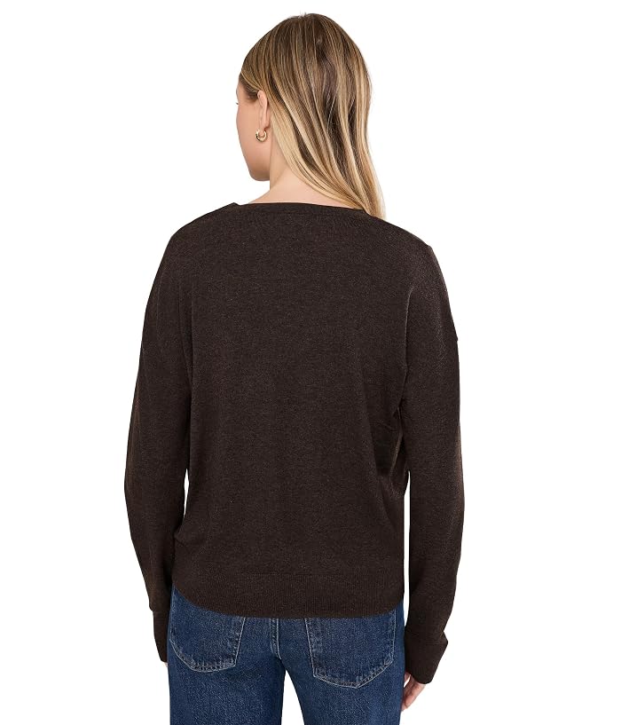 Liverpool Los Angeles Long Sleeve Drap Neck Woven Sweater Hybrid - Image 4