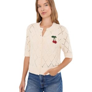 Madewell Bauble Pointelle-Stitch Cardigan