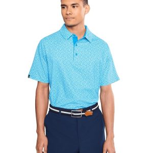 Callaway Tile Gingham Print Polo