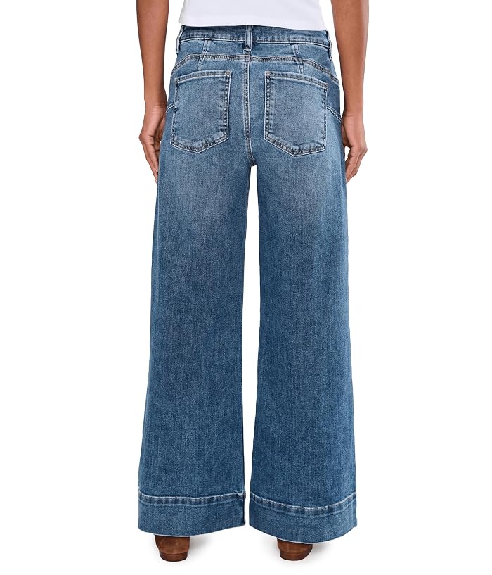 KUT from the Kloth Maya High-Rise Fab Ab Wide Legs Regular Hem in Amuse - Image 4