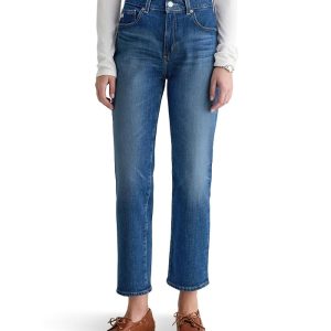 AG Jeans Brinley Mid-Rise Straight Crop in Owens Valley