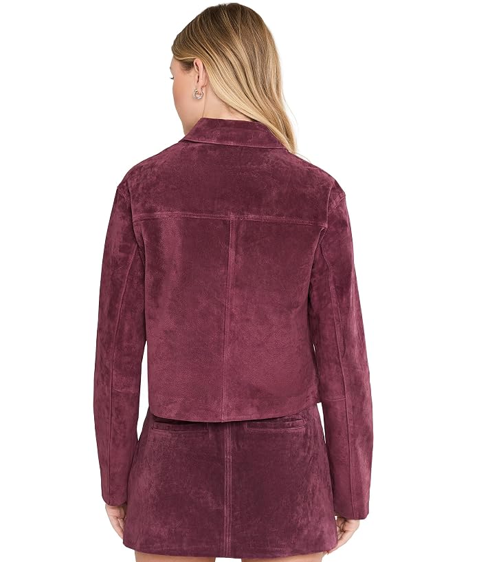 Blank NYC Wine O'clock Real Suede Jacket - Image 4