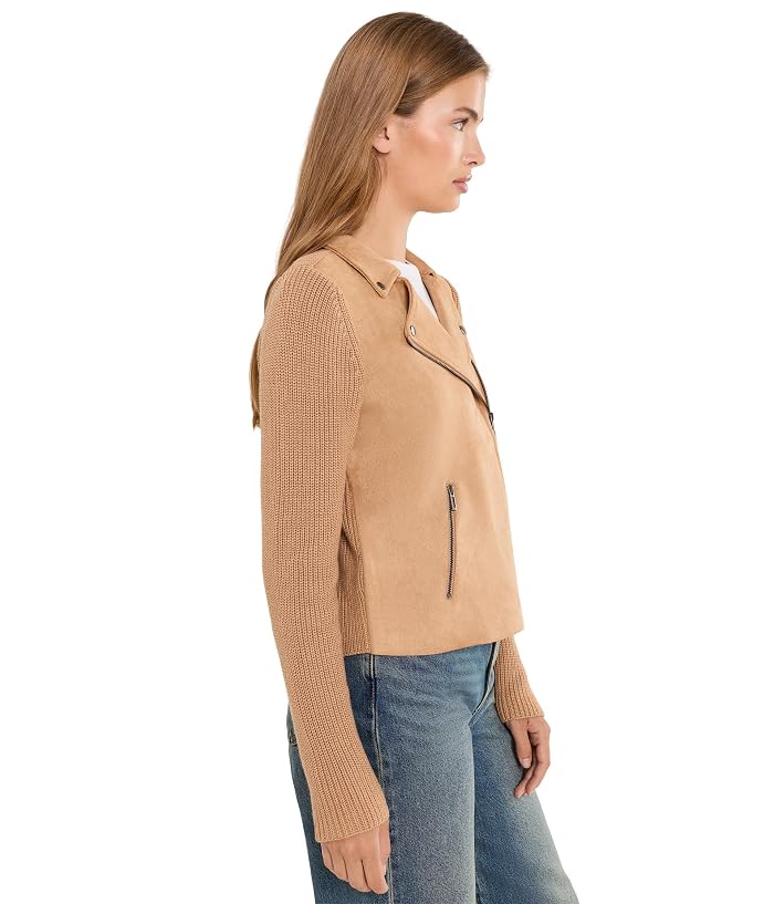NIC+ZOE Petite Mixed Media Moto Jacket - Image 3