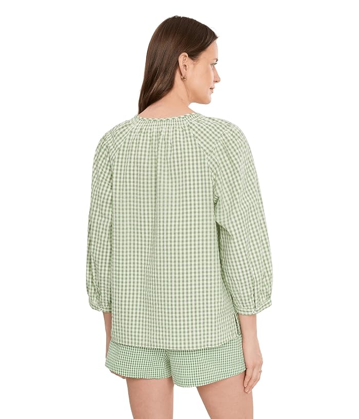 Vince Camuto Tie Neck Peasant Sleeve Blouse - Image 4