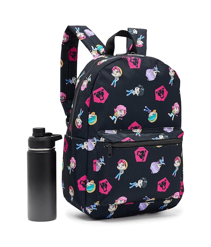 BIOWORLD Kids Kpop Demon Hunters Chibi Saja All-over Print 16.5” Adult Black Quick Turn Backpack (little Kid/Big Kid) - Image 3