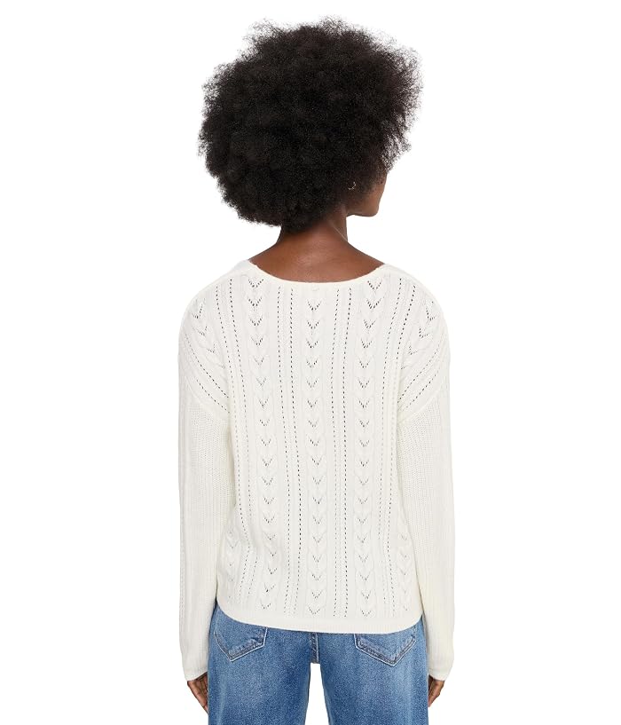 Liverpool Los Angeles Long Sleeve V-Neck Drop Shoulder Sweater - Image 4