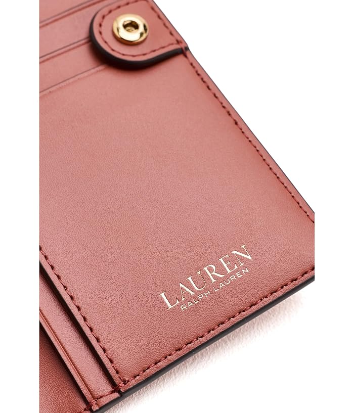 Lauren Ralph Lauren Crosshatch Leather Slim Wallet - Image 4