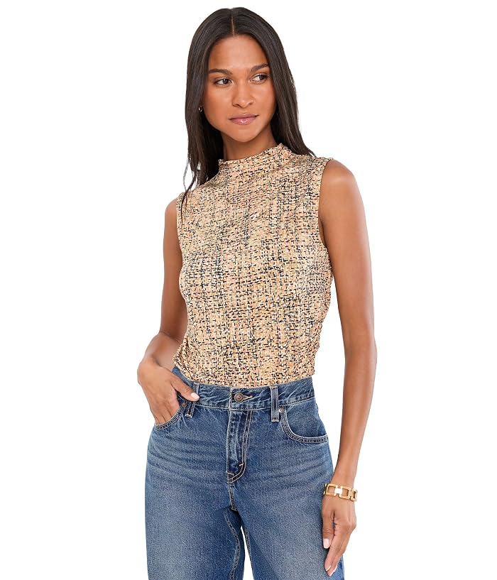 NIC+ZOE Printed Tweed Knit Tank