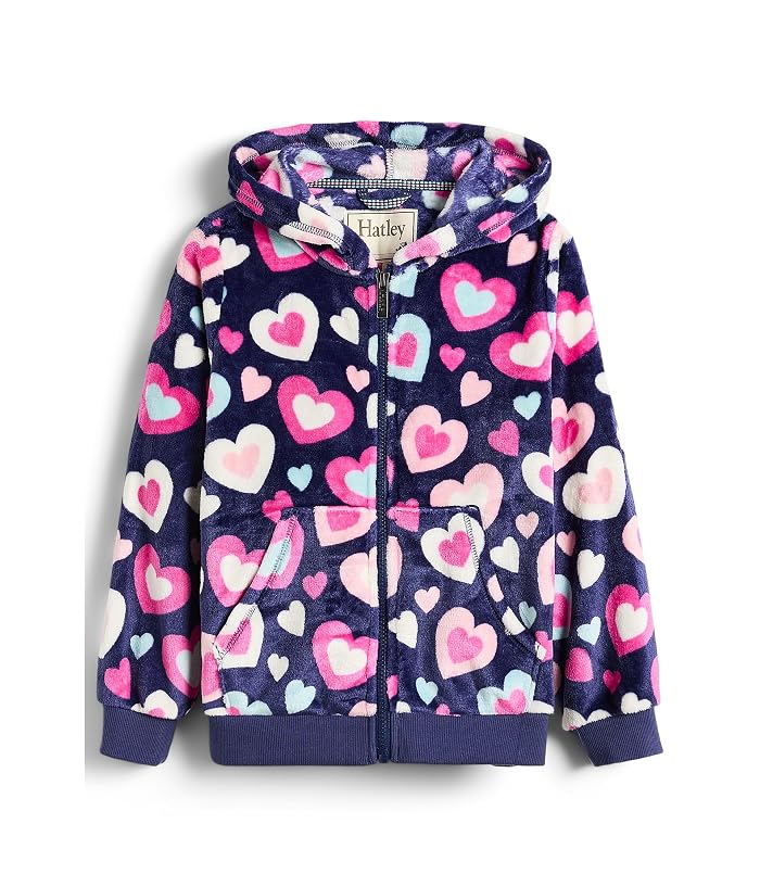 Hatley Kids Bunches of Hearts Fleece Zip-Up Hoodie (Toddler/Little Kid/Big Kid) - Image 4