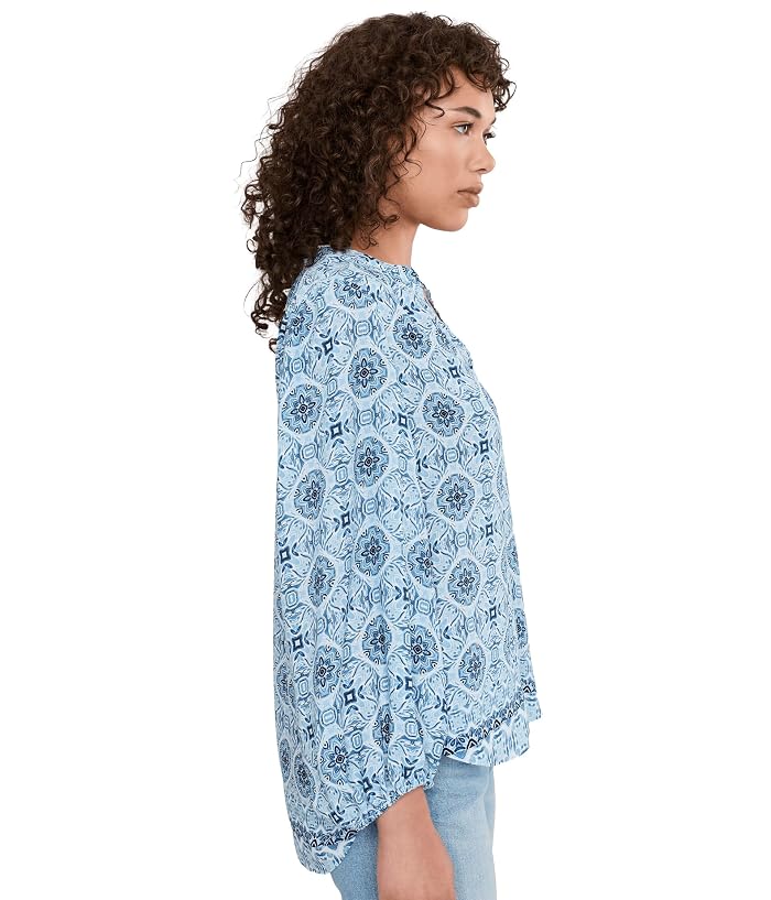 NYDJ Puff Sleeved Popover Top - Image 3