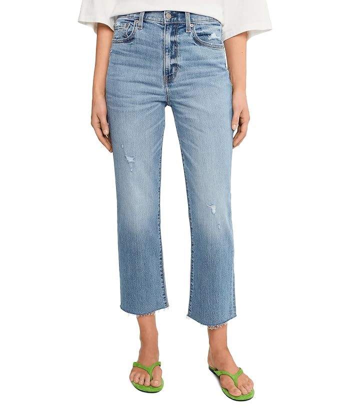 DAZE Sundaze Crop High-rise Straight Crop In Marina Vintage