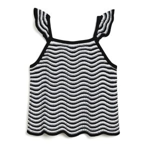 Janie and Jack Stripe Scallop Sweater Top (Toddler/Little Kid/Big Kid)