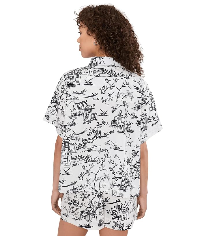 Natori Toile Cotton Sateen Short Pajama Set - Image 3
