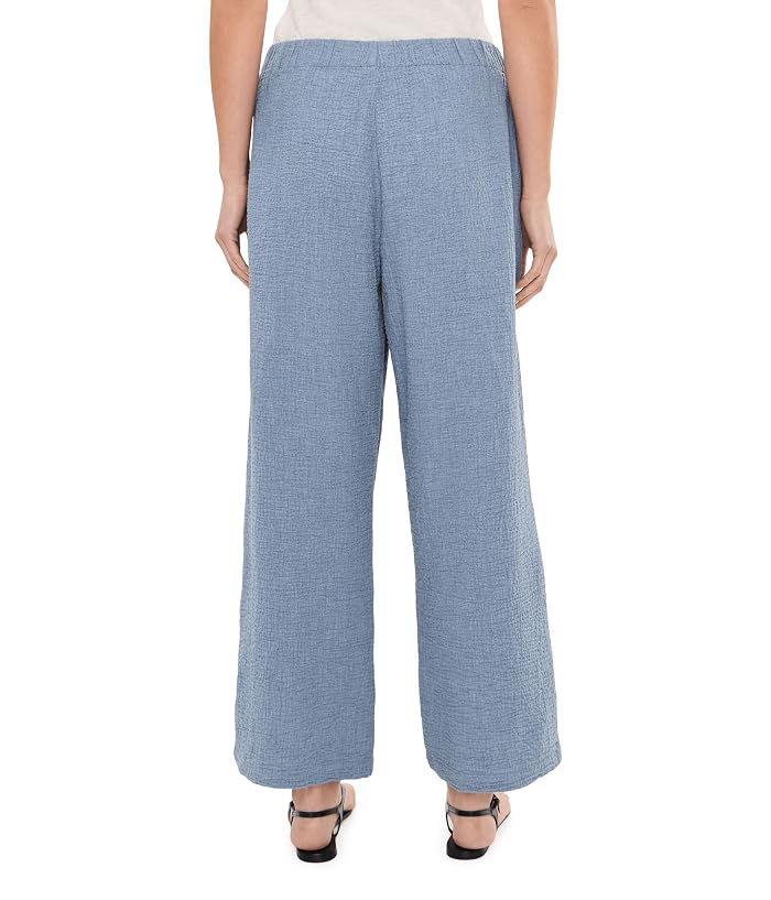 Eileen Fisher Organic Cotton Doubleweave Ankle Wide Pants - Image 4