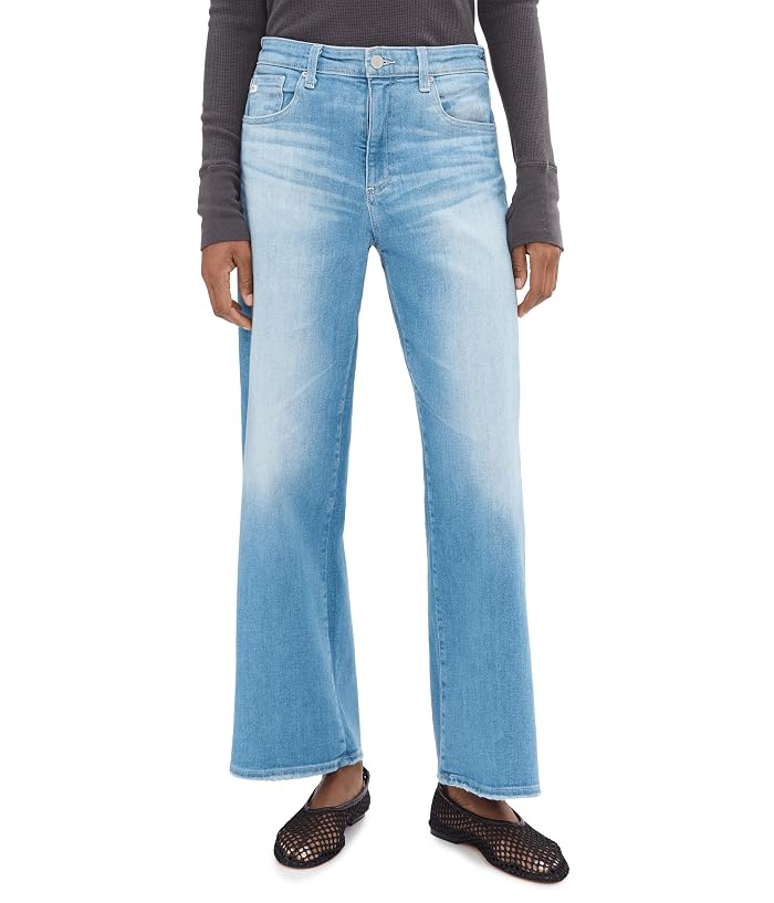 AG Jeans Saige Mid-Rise Wide Leg Crop in Expedition