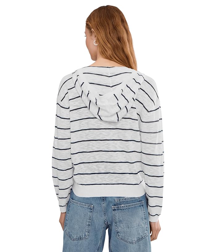Mod-o-doc Long Sleeve Striped Hoodie Sweater - Image 4