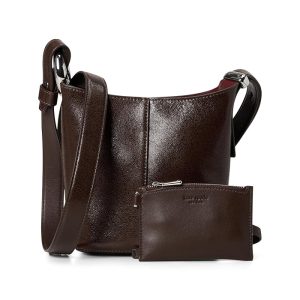 Kate Spade New York Halo Glazed Leather Mini Bucket