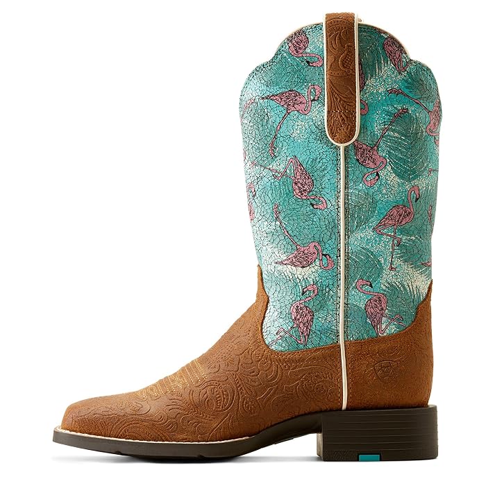 Ariat Round Up Wide Square Toe Western Boots - Image 3