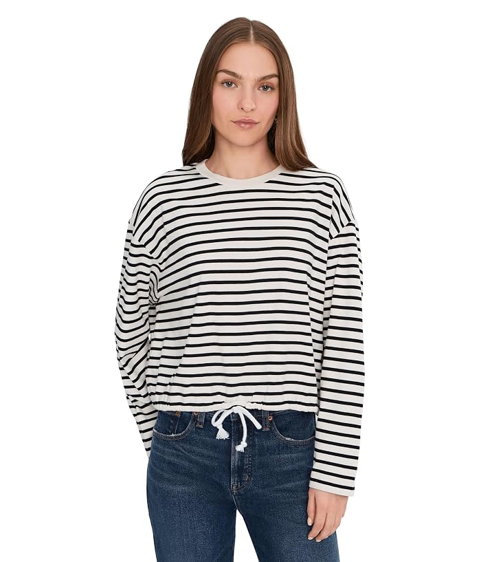 Madewell The Perfect Tie-Waist Tee in Allday Jersey