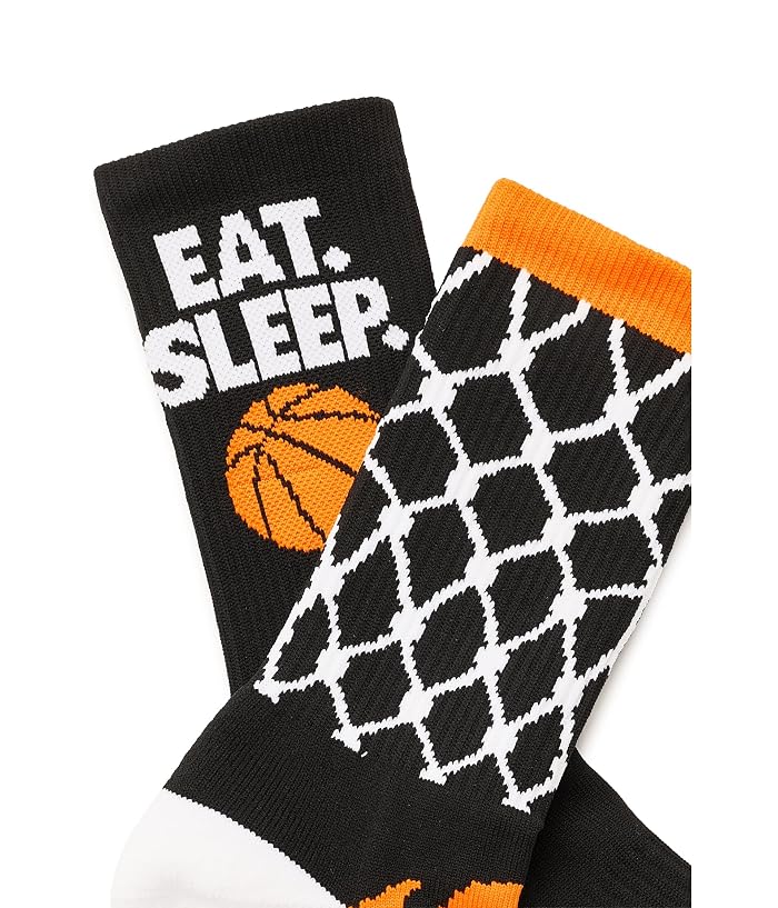ChalkTalk SPORTS Basketball Woven Mid-Calf Sock Set - Net (Little Kid/Big Kid/Adult) - Image 2