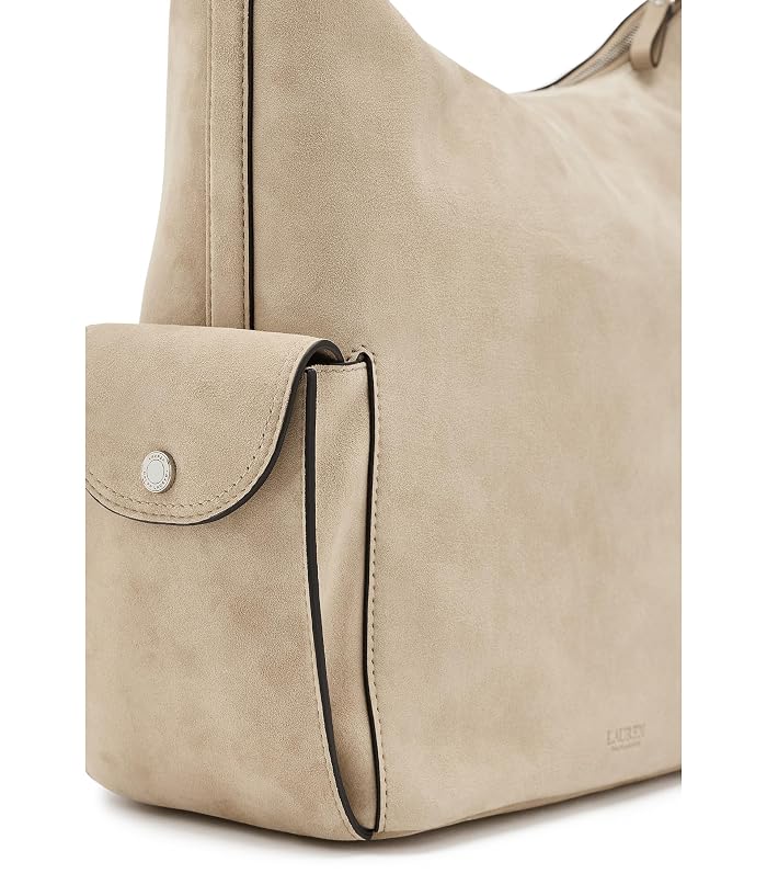 Lauren Ralph Lauren Suede Large Blaike Shoulder Bag - Image 4