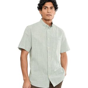 Barbour Fleming Linen Blend Regular Short Sleeve Shirt
