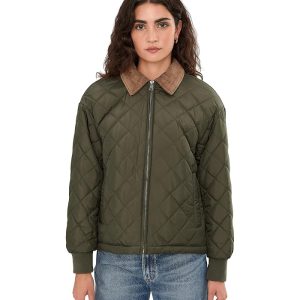 Levi's® Diamond Quilted Jacket With Cord Collar