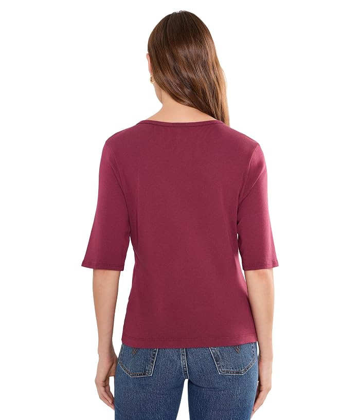 Michael Stars Andie Henley Elbow Sleeve Top - Image 4